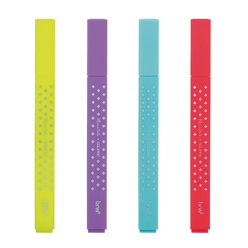 Marca Texto Square Ponta Flexível Neon