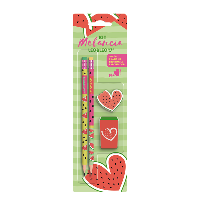 Kit Escolar Melancia • 4 peças