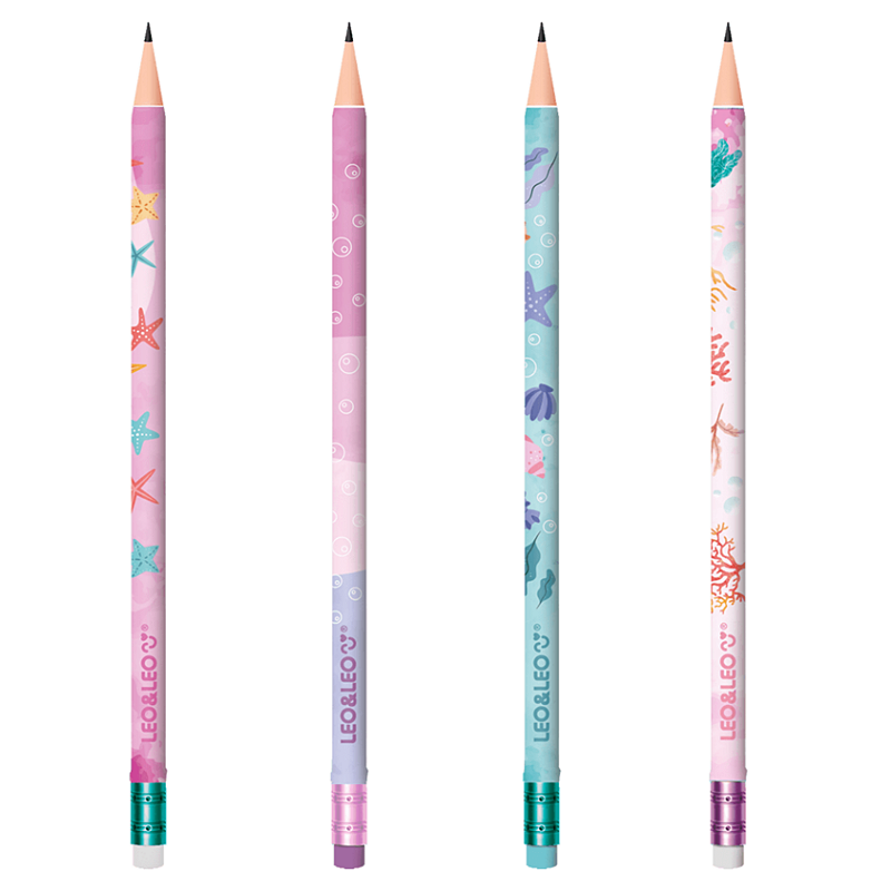 Lápis com Borracha Fundo do Mar