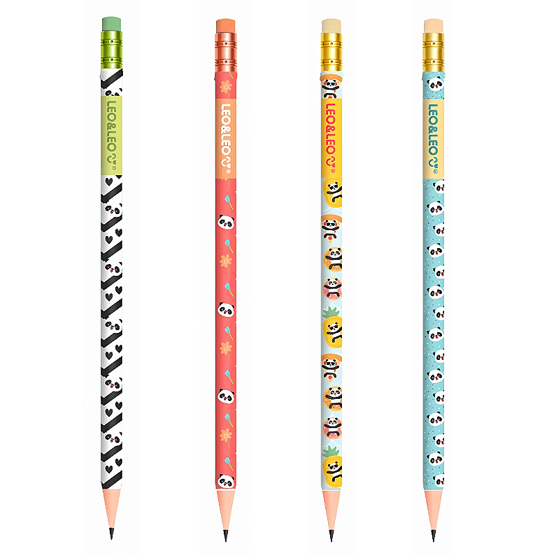 Lápis com Borracha Pandinhas