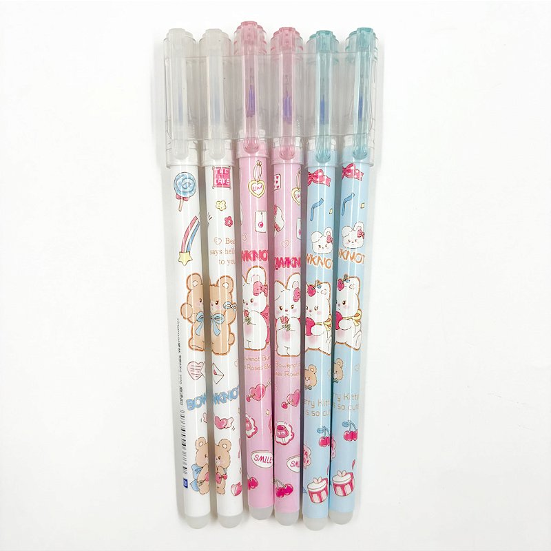 Caneta Gel Apagável Ursinhos & Coelhinhos Lacinho 0.5mm