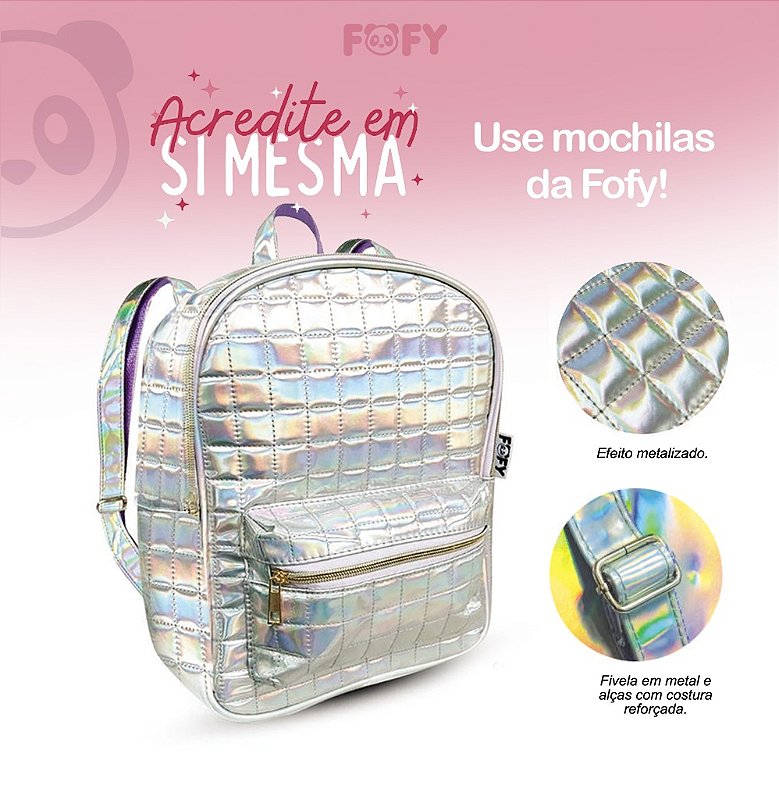 Mochila Holográfica Teen Star