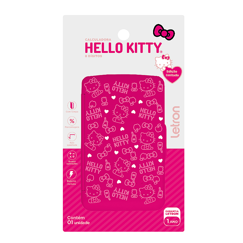 Calculadora Flip Hello Kitty Sanrio • 8 Dígitos