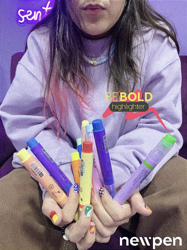 Marca Texto Be Bold Fast Food Edition com Cheirinho