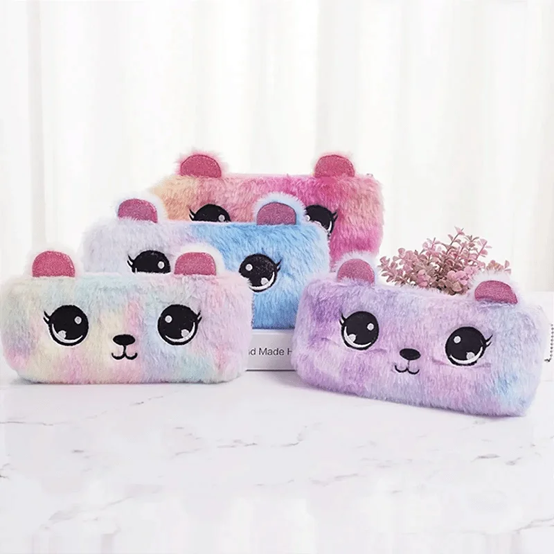 Estojo Fofo Pelúcia Gatinhos