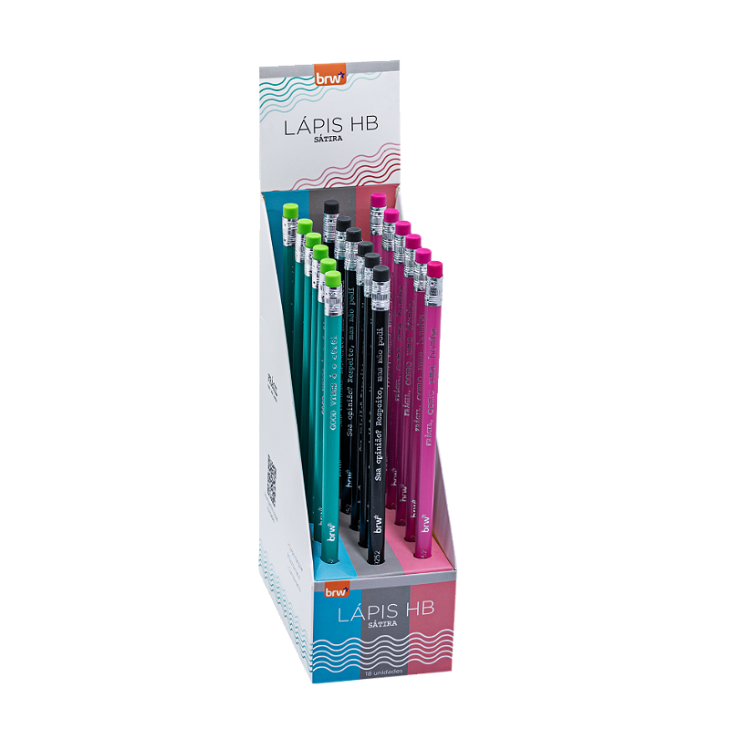 Lápis HB com borracha Sátira