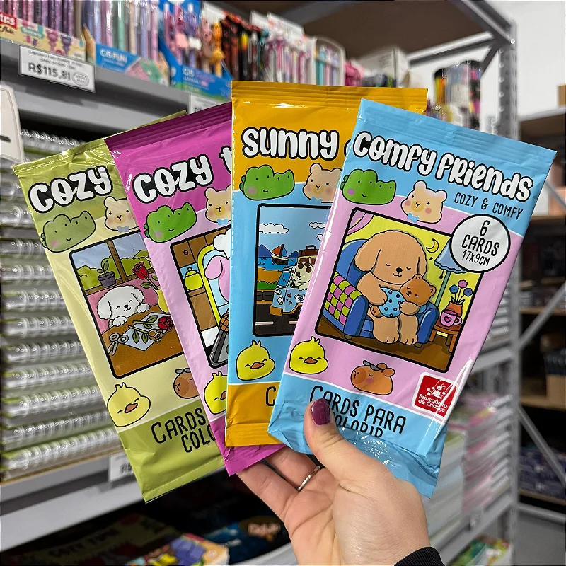 Cards Para Colorir • Cozy & Comfy
