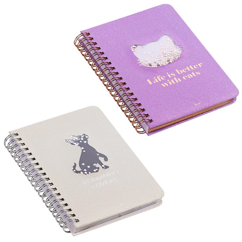 Caderno de Anotações Formato Best Friend 80F • Capa Shaker