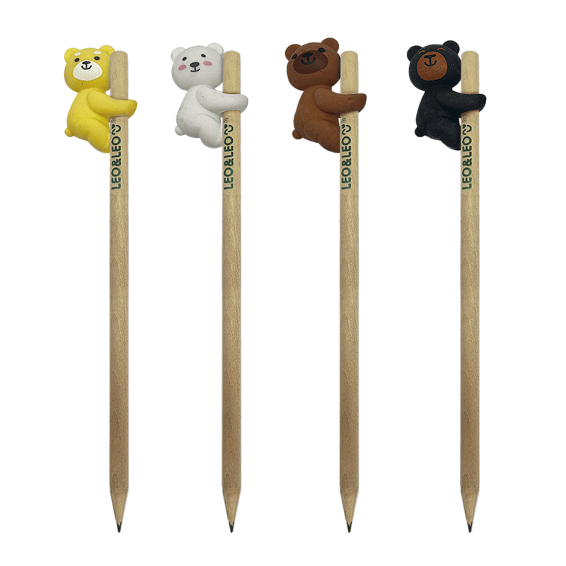 Lápis com Borracha Ursinhos