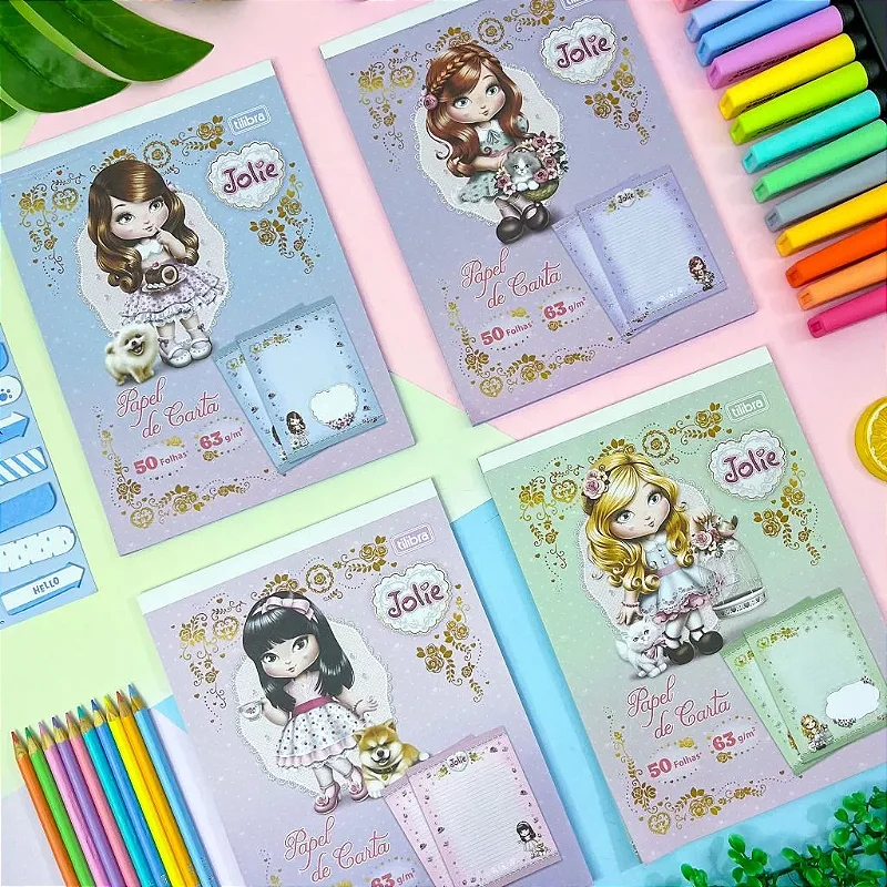 Papel de Carta Jolie • 50 Folhas
