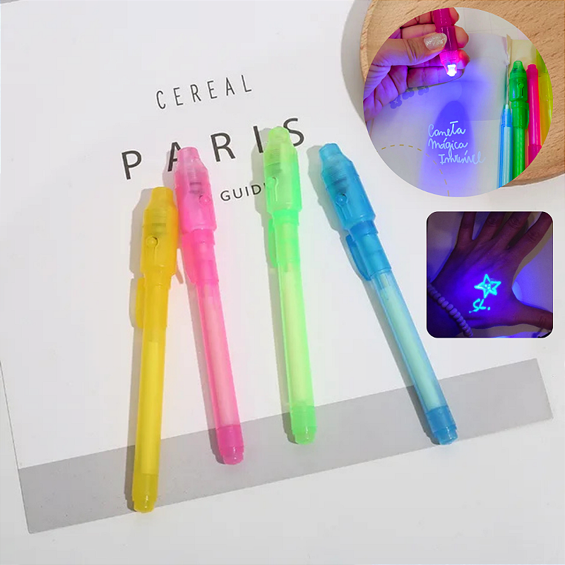 Caneta Mágica com Tinta Invisível & Luz UV