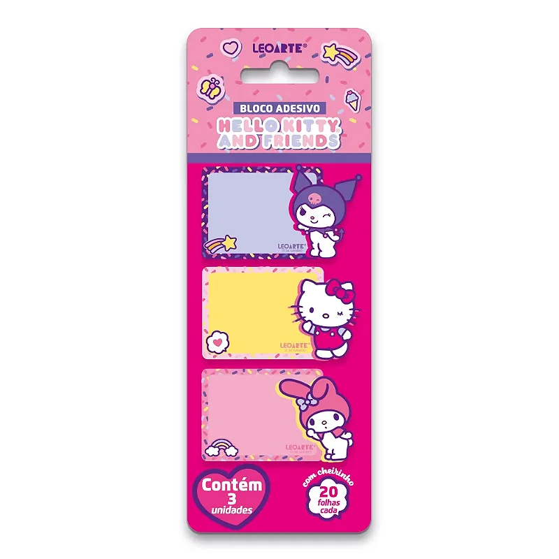 Bloco Adesivo com Cheirinho Hello Kitty and Friends Sanrio