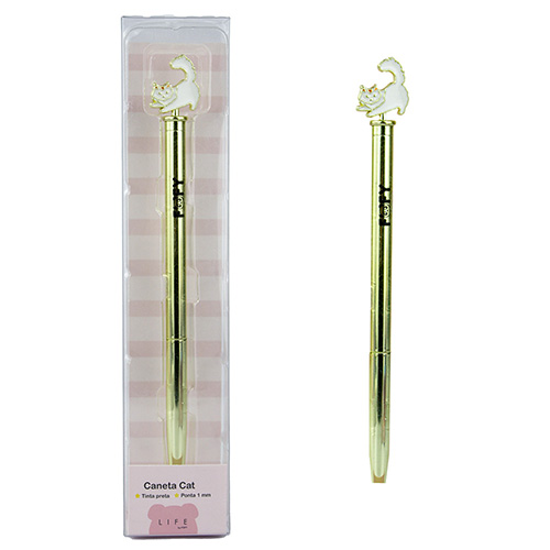 Caneta Esferográfica Life Cat 1.0mm