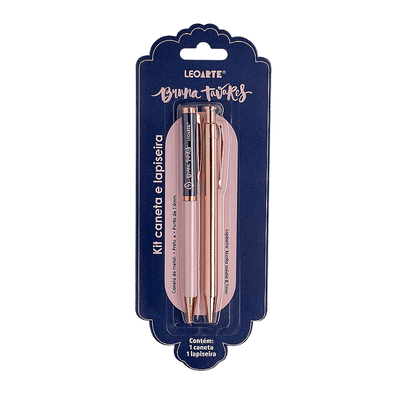 Kit Office Caneta e Lapiseira Bruna Tavares