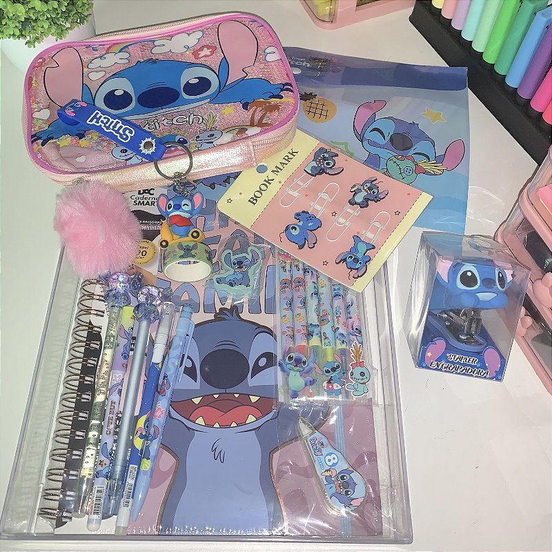 Kit Premium Smart 100 Pens Stitch • 23 Itens