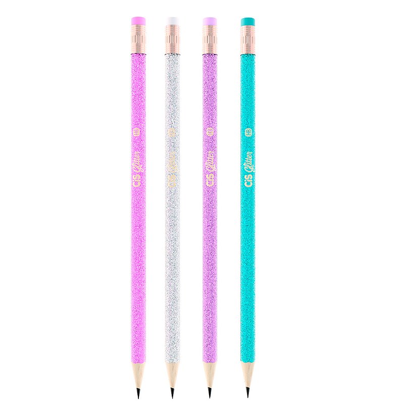 Lápis HB Glitter com Borracha