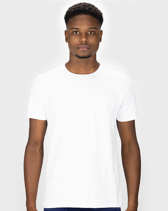 Camiseta Básica Meia Malha  Branca