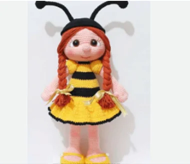 Receita de Abelha em Amigurumi