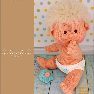 Receita de Amigurumi Bebê De Fralda (Ref 4)