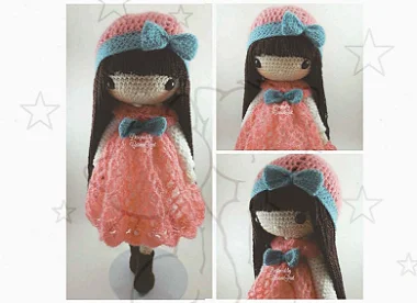 Receita de Amigurumi Boneca Ciara (Ref 21)