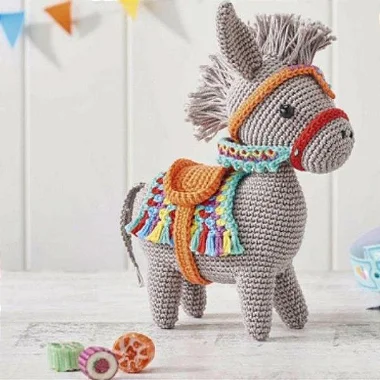 Receita de Amigurumi Cavalinho Com Cela (Ref 35)
