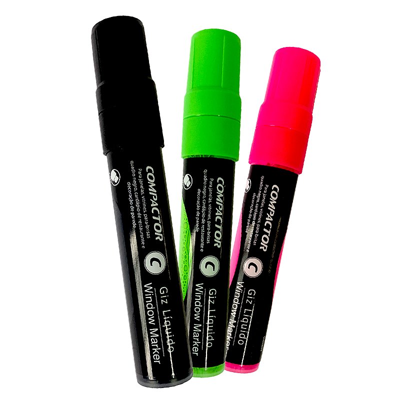 Caneta Poster Window Marker Compactor 10x15 – Traço Preciso