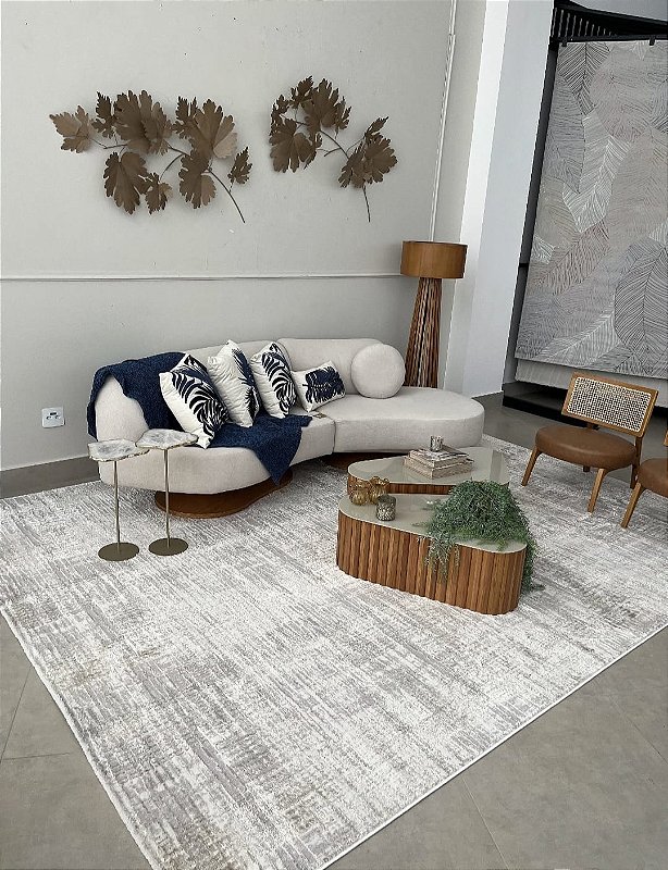 Tapete Palermo Gold D:008 - SOB MEDIDA - Barra Virada na Largura e Micro Overloque no comprimento