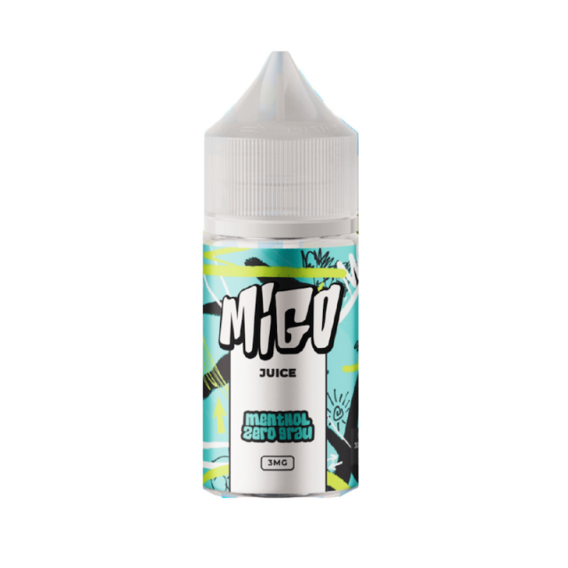 Migo Juice Menthol Zero Grau 100ml 3mg - O seu podshop!