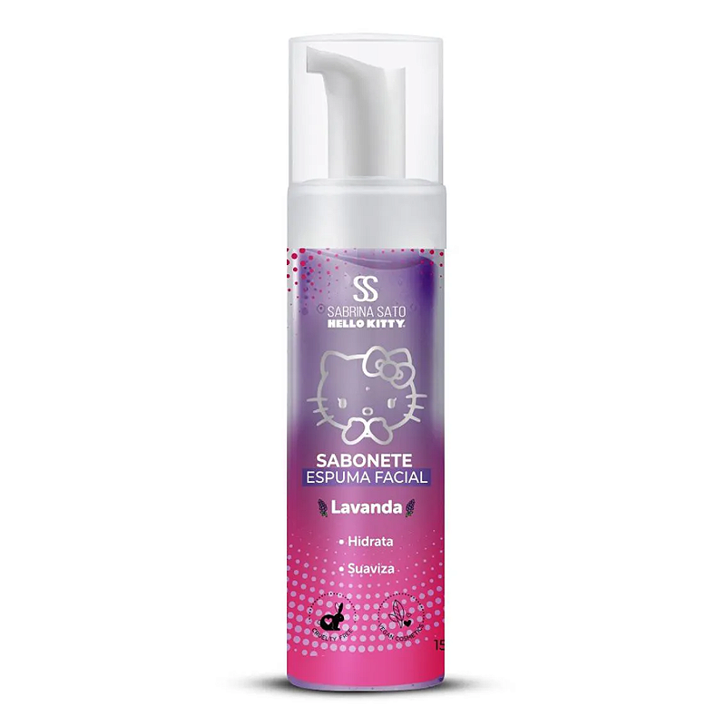 Sabonete Espuma Facial Lavanda Sabrina Sato Hello Kitty 150ml