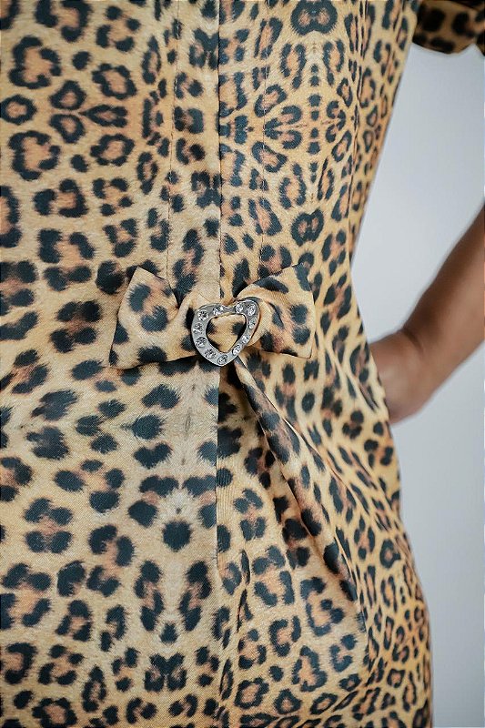 Jaleco Manga Curta | Animal Print