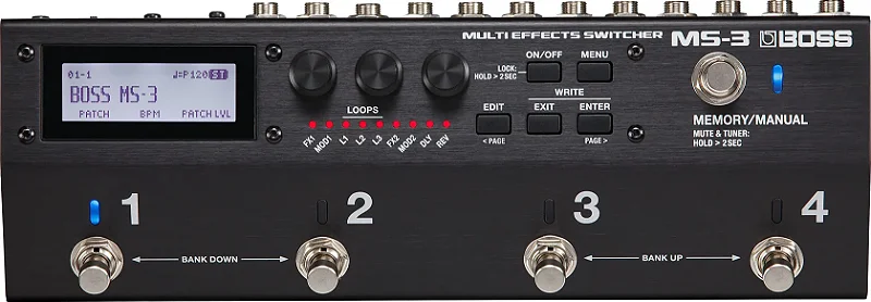 BOSS MS-3 MULTI EFFECTS SWITCHER - MUSICWARE INSTRUMENTOS MUSICAIS