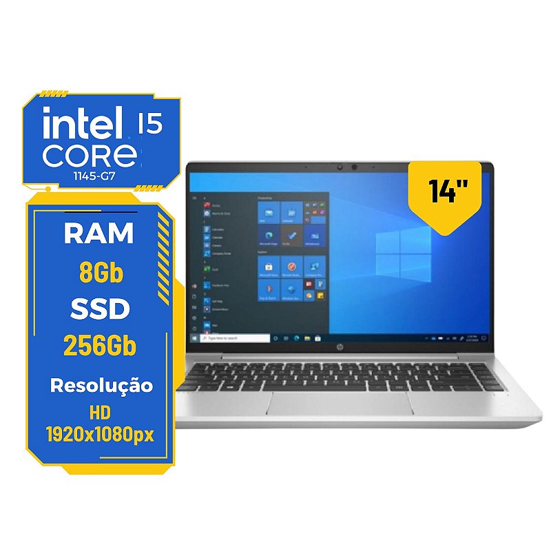 Notebook Hp Probook 640 G8 Core I5-1145g7 8gb Ssd 256gb C