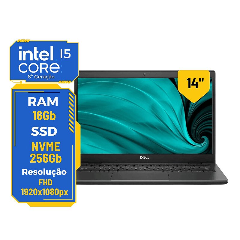 Notebook Dell Latitude 5300 Core i5 8ª-8365U 16Gb SSD 256GB