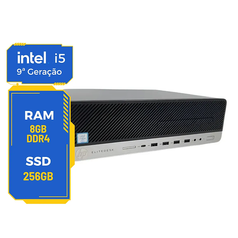 Cpu HP Elitedesk 800 G5 Sff Core I5-9500 8gb 256gb Wifi - Ecomtech