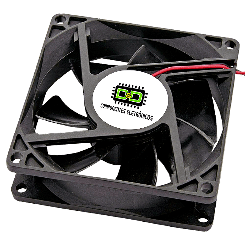 Ventoinha 80x80x25mm 24v com rolamento - D&D Componentes Eletrônicos