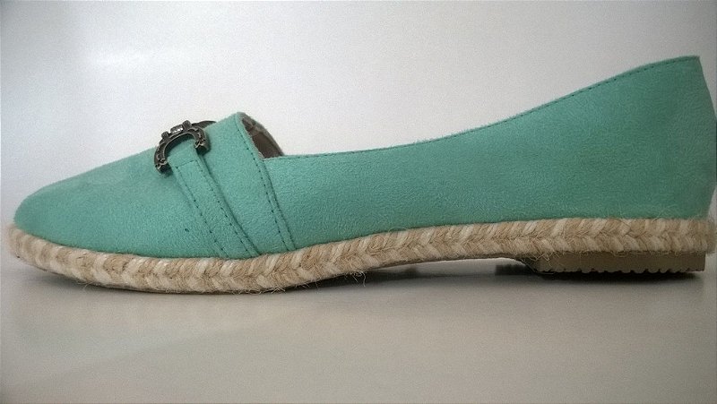 Alpargata  verde água