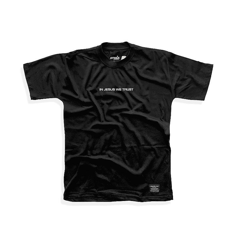 CAMISETA OVERSIZED IN JESUS WE TRUST - Camisetas Cristãs