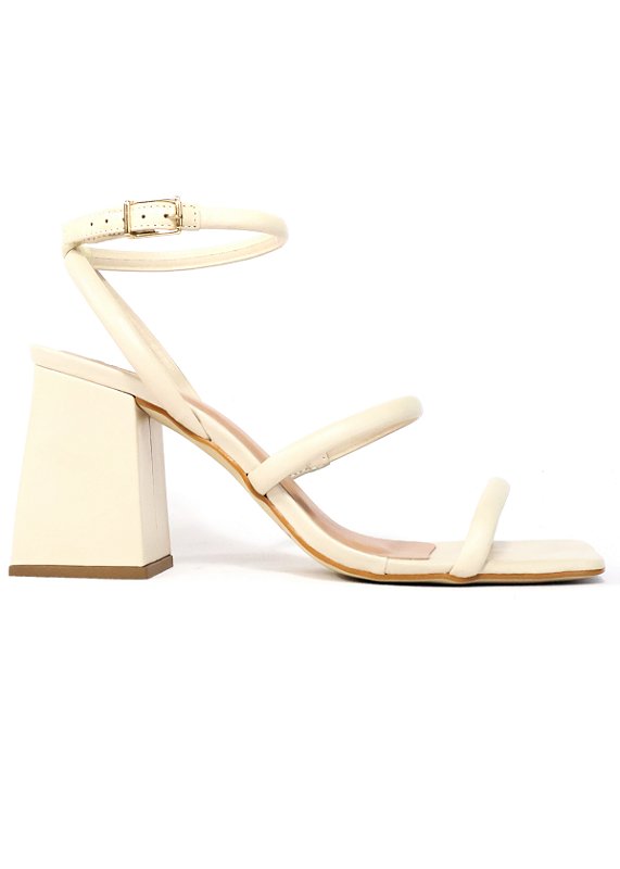 SANDÁLIA EM COURO AURORA OFF WHITE