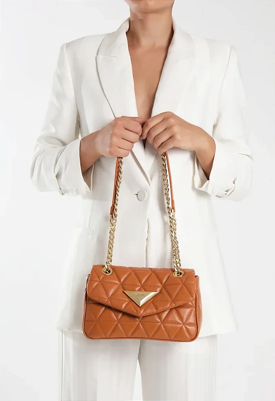 Bolsa Schutz S500181092 Média Caramelo com Alça Comprida