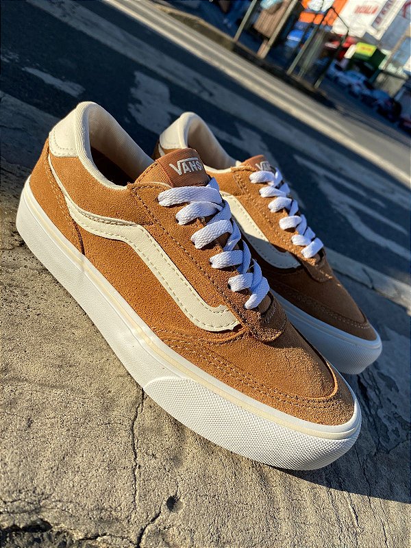 Vans Brooklyn LS Suede Chipmunk – Tênis de Camurça Original - Joá