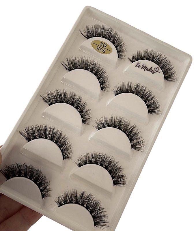 Cartela de Cílios Le Makes X08