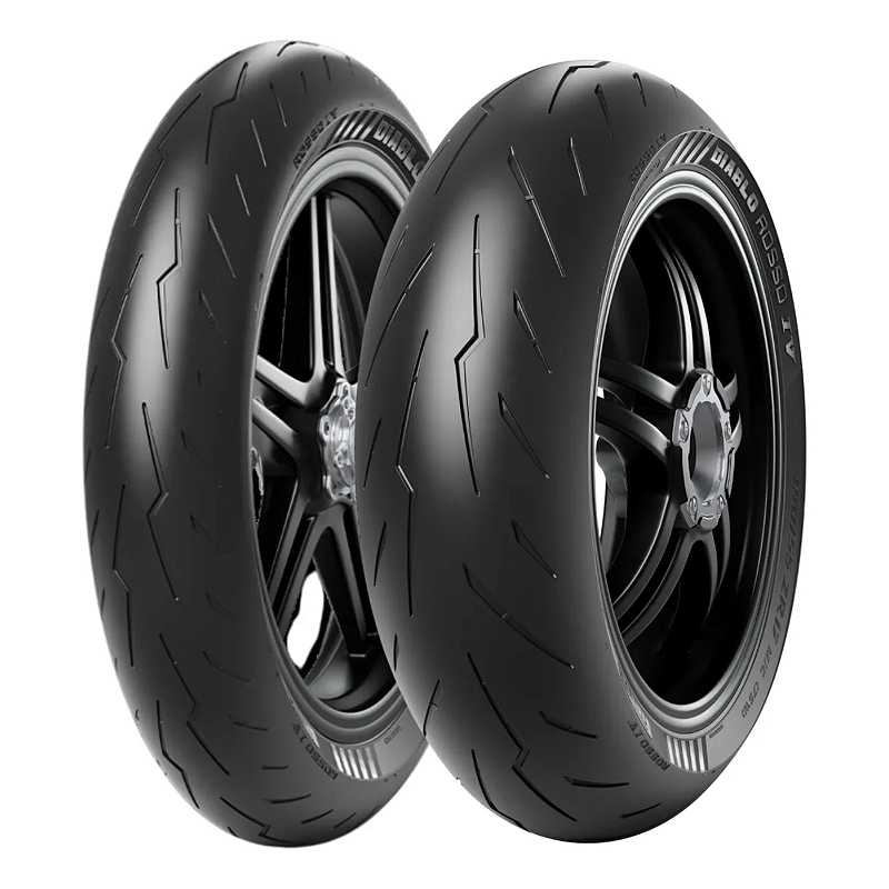 Par Pneu Pirelli 110/70R17 + 140/70R17 Diablo Rosso 4 TL - Podium