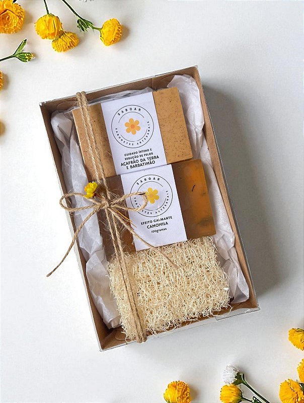 Kit personalizado para presente - 2 sabonetes