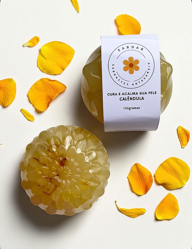 Sabonete de Calêndula - Cura e acalma sua pele