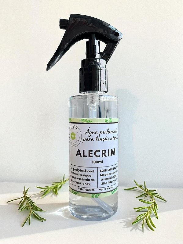 Água Perfumada para Lençóis e Tecidos - Alecrim
