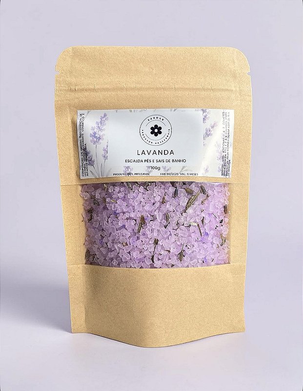 Sais para banho e escalda pés - Lavanda