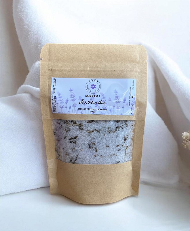 Sais 2 em 1 (Banho e escalda pés) - Lavanda