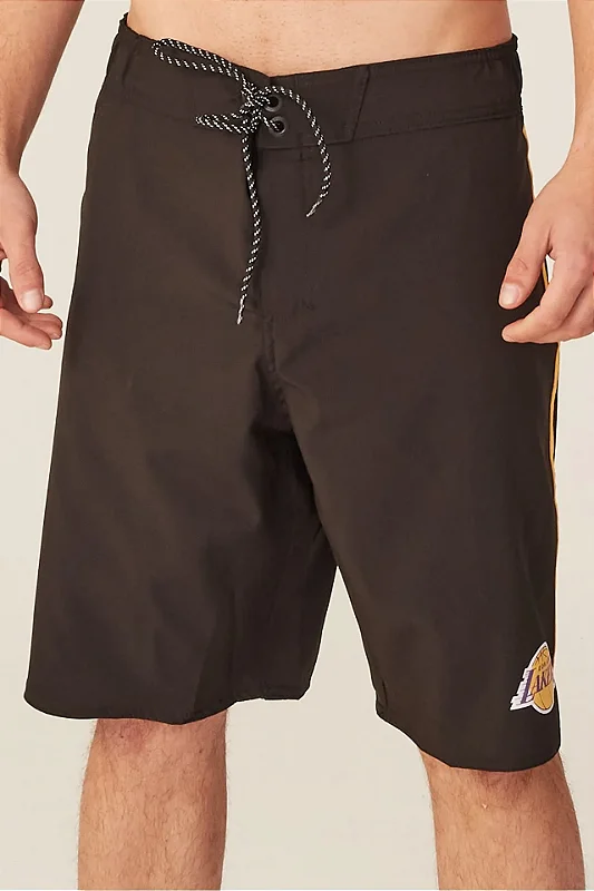 Boardshort NBA Com Elástico Los Angeles Lakers