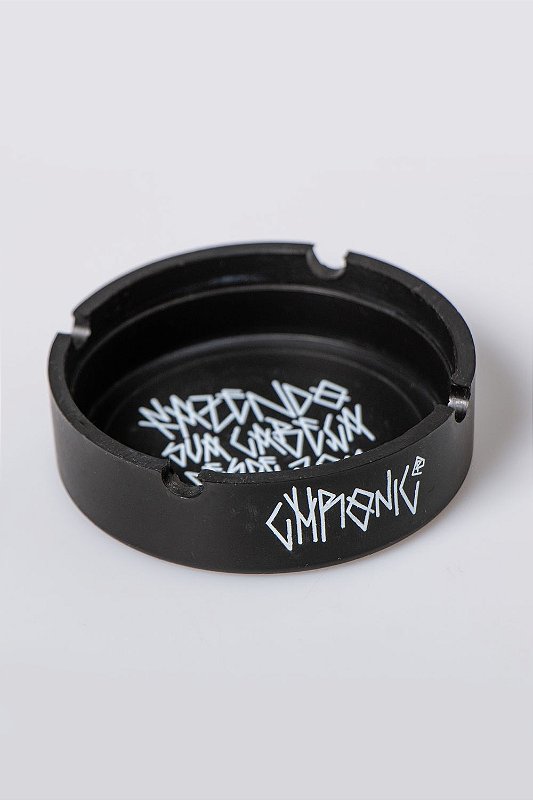 Cinzeiro de Silicone Redondo Chronic Fazendo Sua Cabeça - Preto