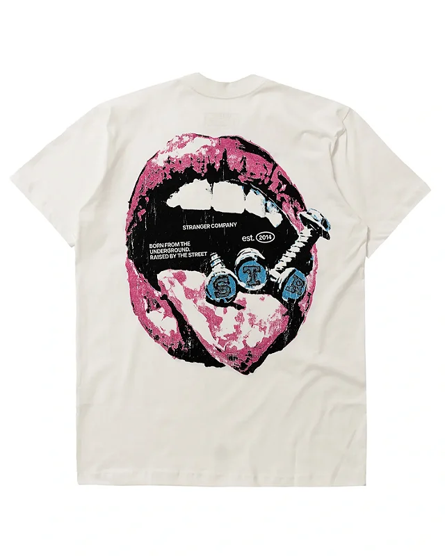 Camiseta Stranger Brad Lips (Off-White)